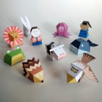 Criaturas 2. O novo conjunto de brinquedos de papel