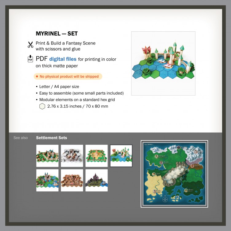 Myrinel – conjunto de cidade élfica Myrinel – conjunto de cidade élfica