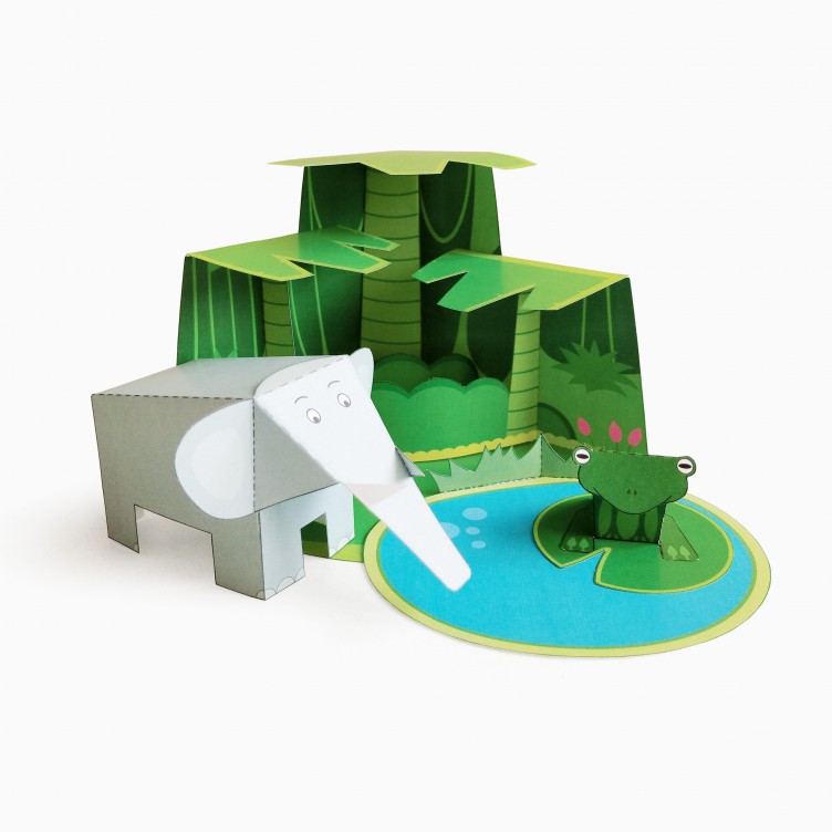 Diorama de Papel SELVA