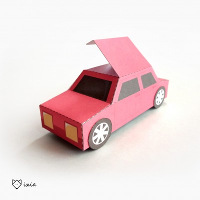 CAR Type D. Paper Toy / Gift Box