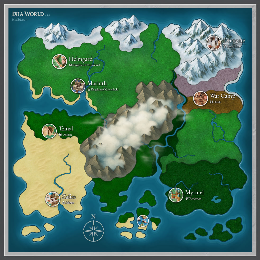 Mapa Mundial de Ixia Expandido — Versão 1.1